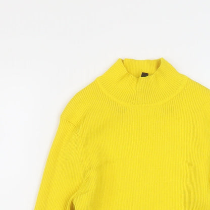 Womens UK Size M H&M Yellow Pullover Jumper