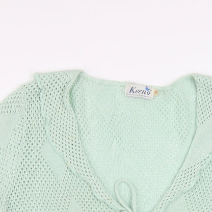 Womens UK Size XL Keeno Green Shrug Jumper