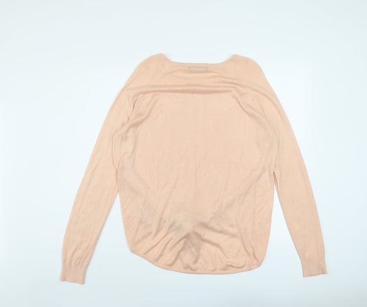 Womens UK Size M Marks and Spencer Pink Pullover Jumper