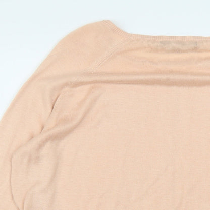 Womens UK Size M Marks and Spencer Pink Pullover Jumper