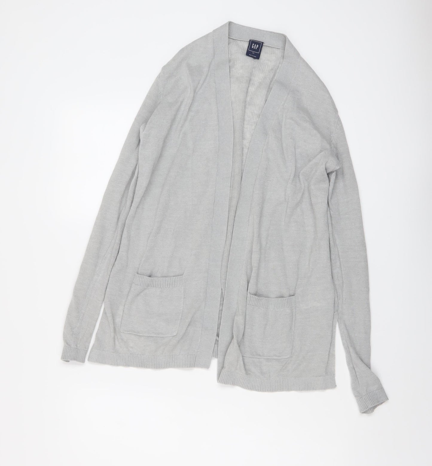 Womens UK Size XS Gap Grey Cardigan Jumper