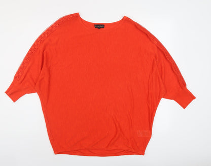 Womens UK Size M Phase Eight Red Pullover Jumper