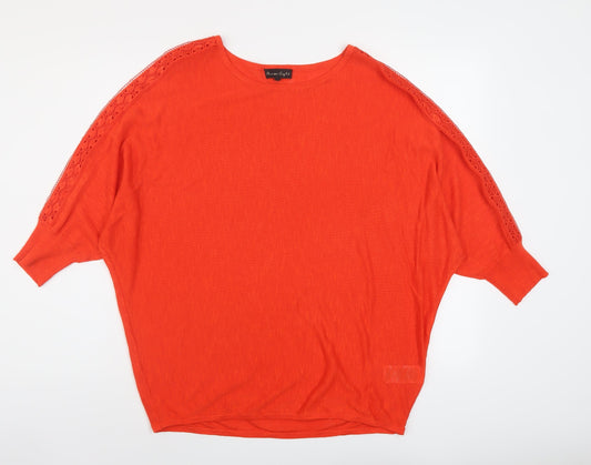 Womens UK Size M Phase Eight Red Pullover Jumper