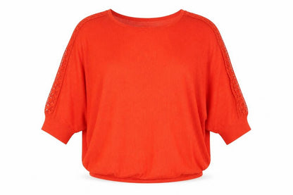 Womens UK Size M Phase Eight Red Pullover Jumper