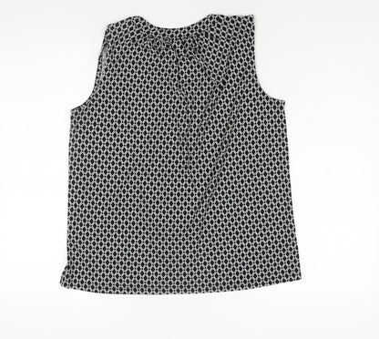 Womens UK Size S H&M Black Camisole Blouse