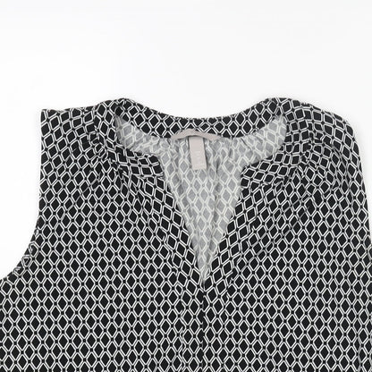 Womens UK Size S H&M Black Camisole Blouse