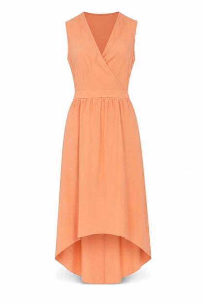 River Island Womens Pink Polyester Shift Size 10 V-Neck Button - Open Back Detail
