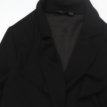 Boohoo Womens Black Kimono Jacket Size 12