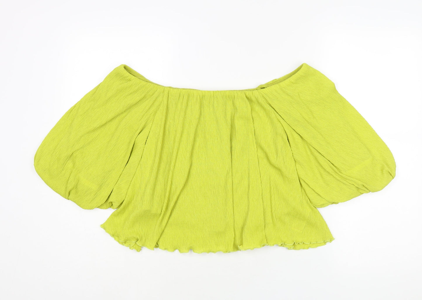 Womens UK Size 12 NEXT Green Basic Blouse
