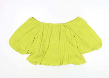 Womens UK Size 12 NEXT Green Basic Blouse