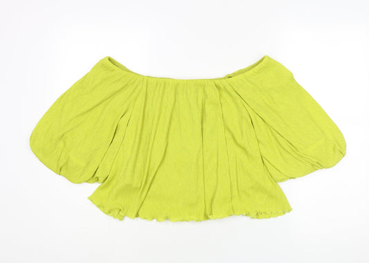 Womens UK Size 12 NEXT Green Basic Blouse