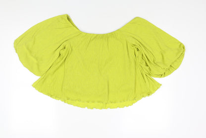 Womens UK Size 12 NEXT Green Basic Blouse