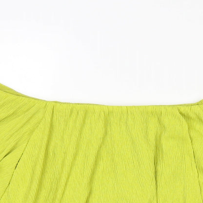 Womens UK Size 12 NEXT Green Basic Blouse