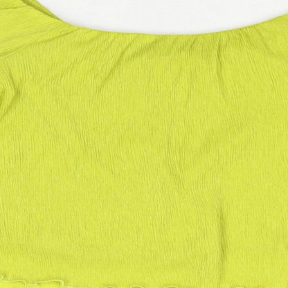 Womens UK Size 12 NEXT Green Basic Blouse