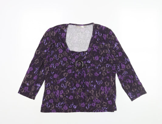Womens UK Size M CC Purple Basic Blouse