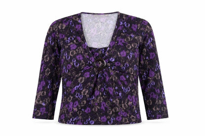 Womens UK Size M CC Purple Basic Blouse