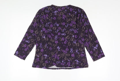 Womens UK Size M CC Purple Basic Blouse