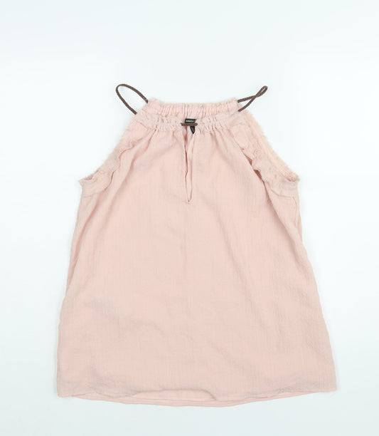 Womens UK Size S Mango Pink Camisole Blouse