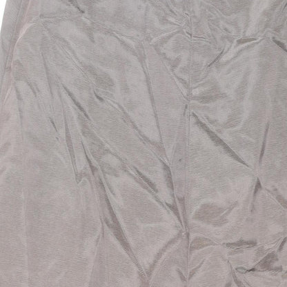 Watters & Watters Womens Grey Polyester Maxi Skirt Size 28 in Zip