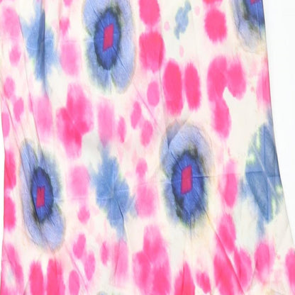 Zara Womens Multicoloured Geometric Polyester Maxi Size M Halter Pullover