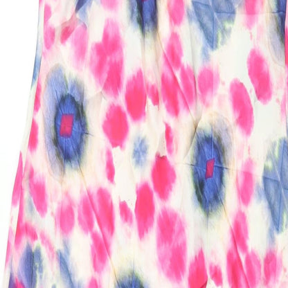 Zara Womens Multicoloured Geometric Polyester Maxi Size M Halter Pullover