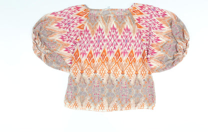 Womens UK Size 14 Red Herring Multicoloured Basic Blouse