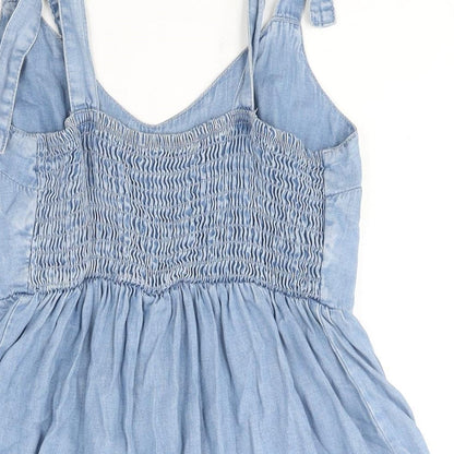 Womens UK Size 12 NEXT Blue Camisole Blouse