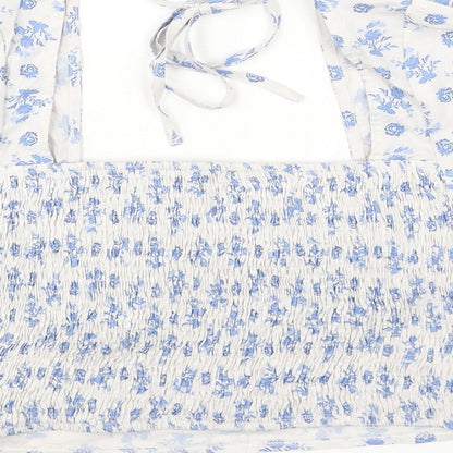 Womens UK Size 14 In the Style Blue Basic Blouse