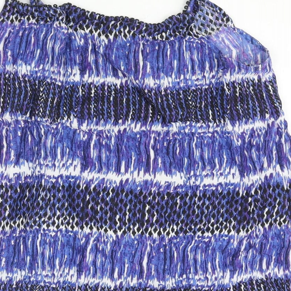 Womens UK Size 12 BHS Blue Camisole Blouse