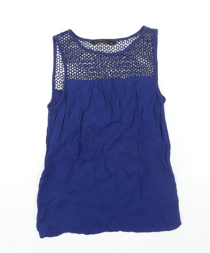 Womens UK Size XS Zara Blue Camisole Blouse