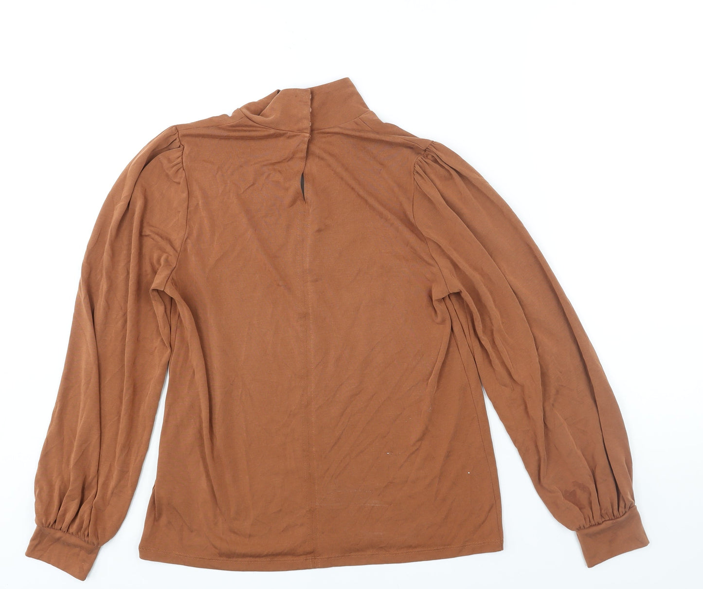 Womens UK Size 10 Marks and Spencer Brown Basic Blouse