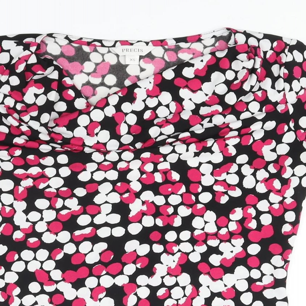 Womens UK Size XS Precis Multicoloured Basic Blouse