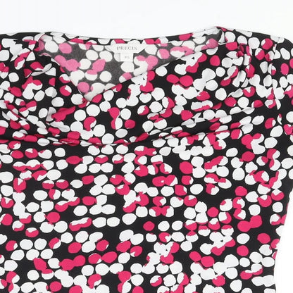 Womens UK Size XS Precis Multicoloured Basic Blouse
