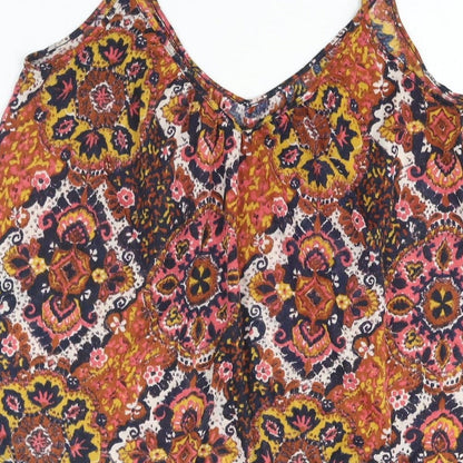Womens UK Size S H&M Multicoloured Camisole Blouse