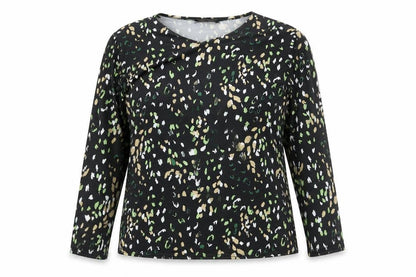 Womens UK Size 16 Mia Moda Black Basic Blouse