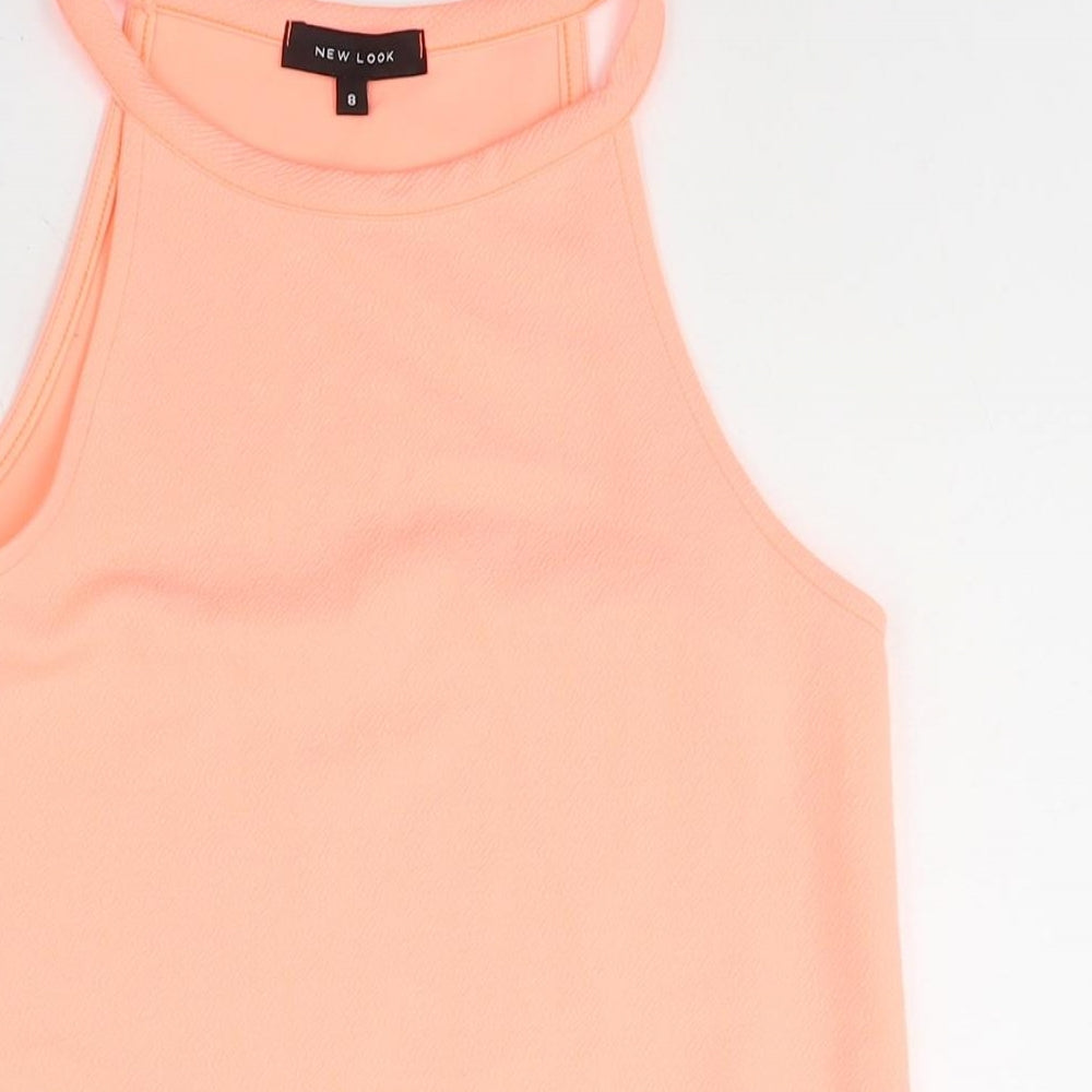 Womens UK Size 8 New Look Pink Camisole Blouse