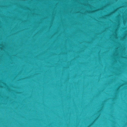 Precis Womens Green Roll Neck Viscose Pullover Jumper Size S