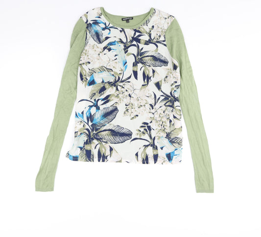 Womens UK Size S Warehouse Green Pullover Jumper