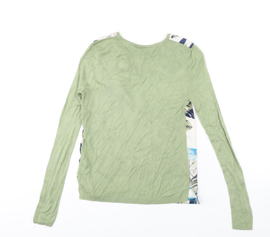 Womens UK Size S Warehouse Green Pullover Jumper