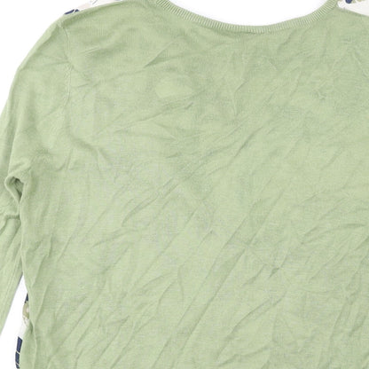 Womens UK Size S Warehouse Green Pullover Jumper