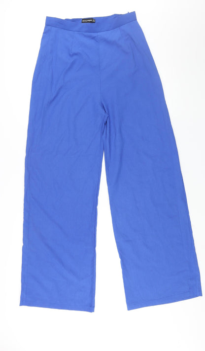 Womens UK Size 12 PRETTYLITTLETHING Regular Fit  Blue Trousers