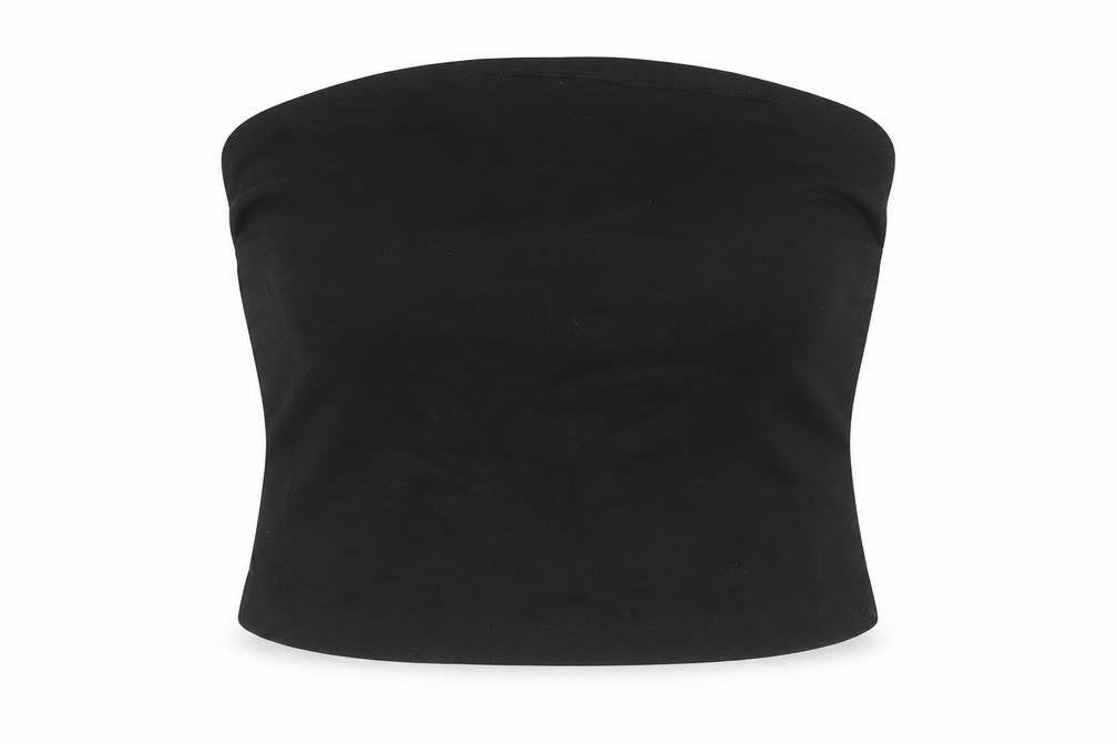 Womens UK Size S Zara Black Cropped Blouse