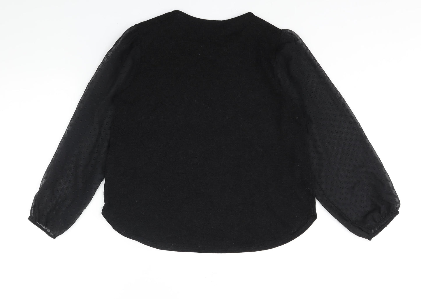 Womens UK Size 18 Quiz Black Pullover Jumper