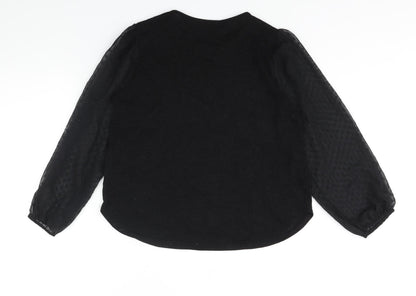 Womens UK Size 18 Quiz Black Pullover Jumper