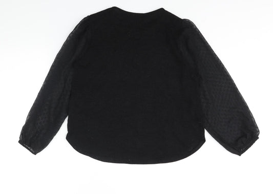 Womens UK Size 18 Quiz Black Pullover Jumper