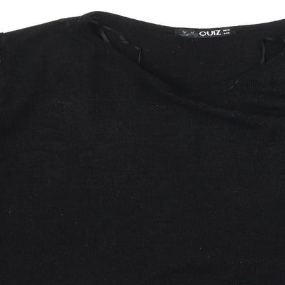 Womens UK Size 18 Quiz Black Pullover Jumper