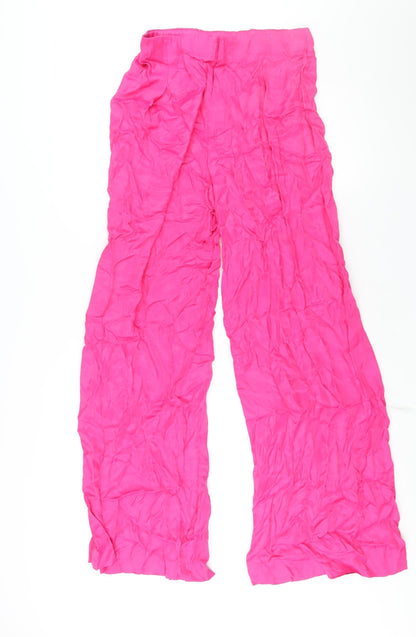 Womens UK Size M Zara Regular Fit  Pink Trousers