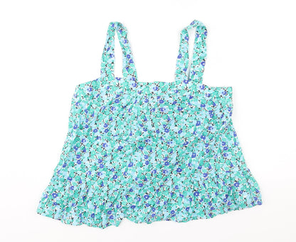 Womens UK Size 14 Marks and Spencer Green Camisole Blouse