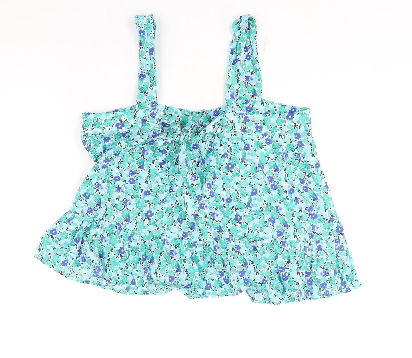 Womens UK Size 14 Marks and Spencer Green Camisole Blouse