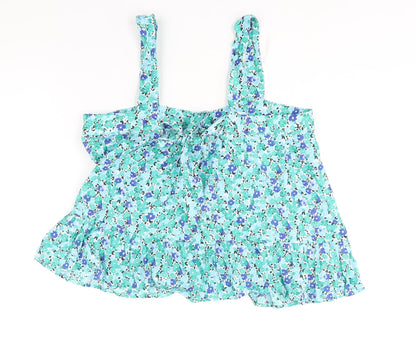 Womens UK Size 14 Marks and Spencer Green Camisole Blouse
